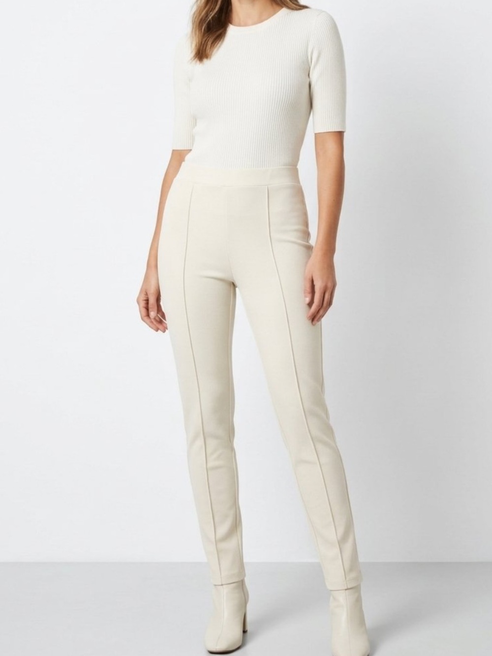 Rachel Zoe Tummy Control Ponte Knit Pull On Pants NWT Size Large